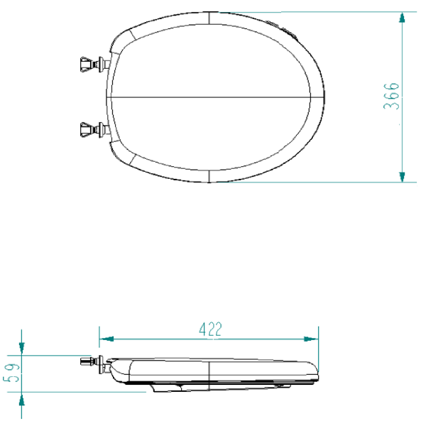 Asiento AquaPro Blanco