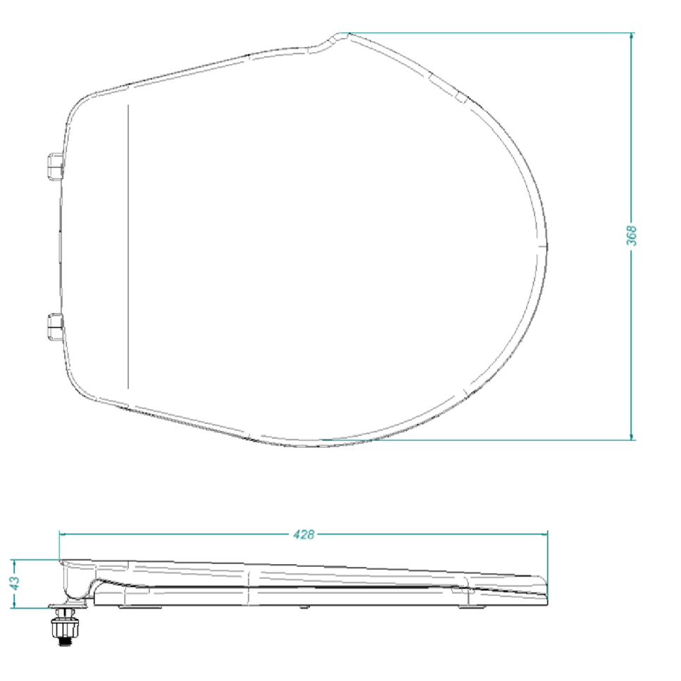 Asiento Conforto Redondo Blanco