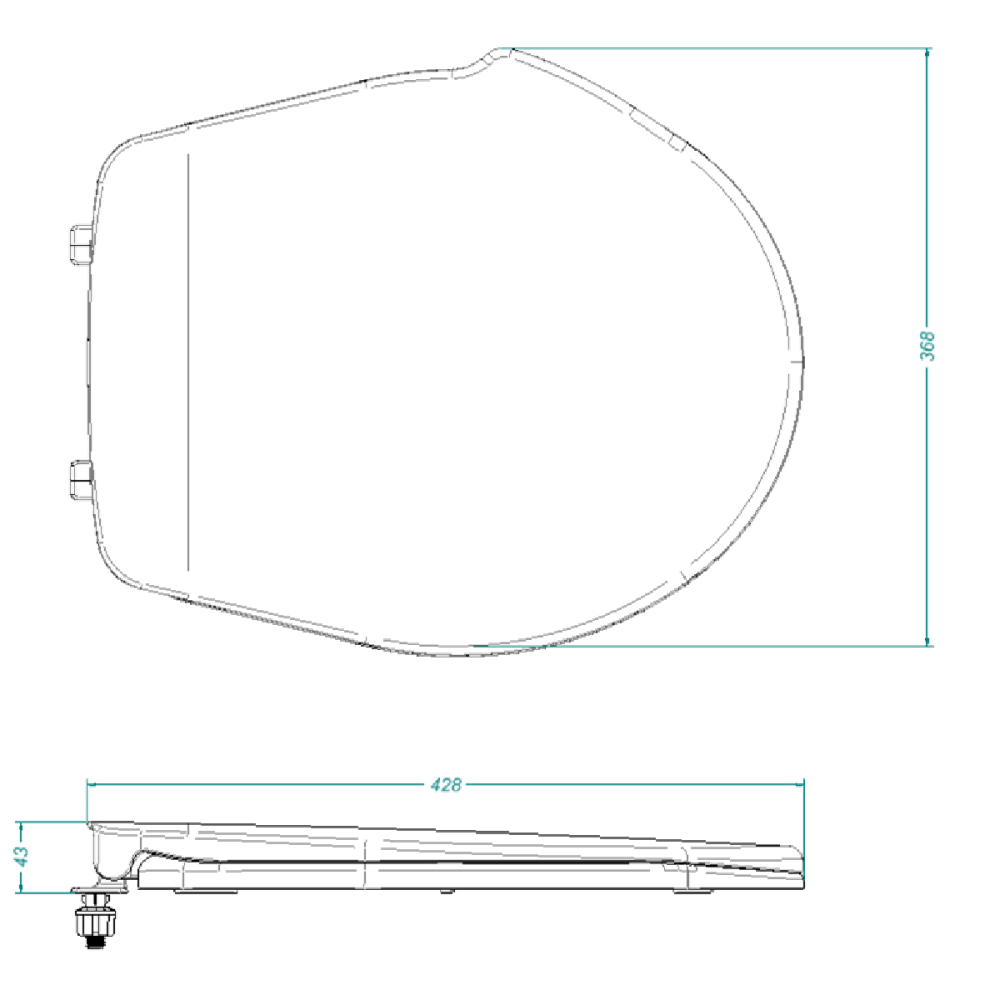 Asiento Conforto Redondo Blanco