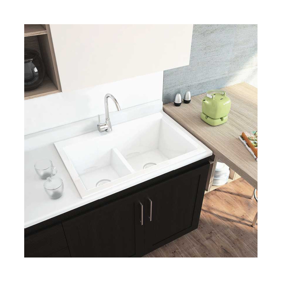 LAVAPLATOS KOA 84x56 BLANCO BRILLANTE