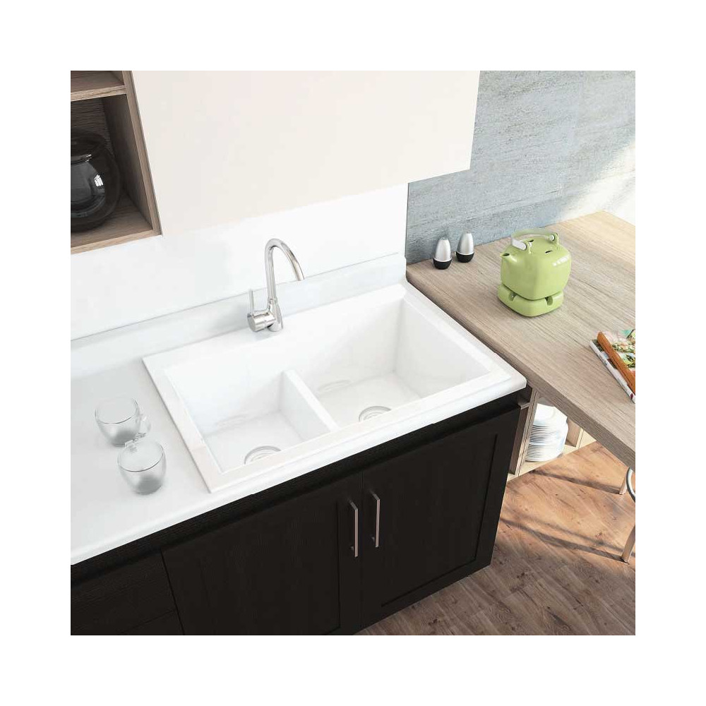 LAVAPLATOS KOA 84x56 BLANCO BRILLANTE