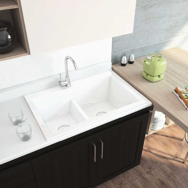 LAVAPLATOS KOA 84x56 BLANCO BRILLANTE