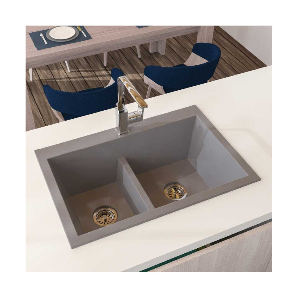 LAVAPLATOS KOA 84x56 GRIS BRUMA