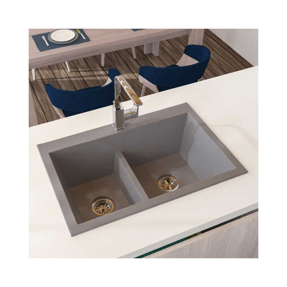 LAVAPLATOS KOA 84x56 GRIS BRUMA