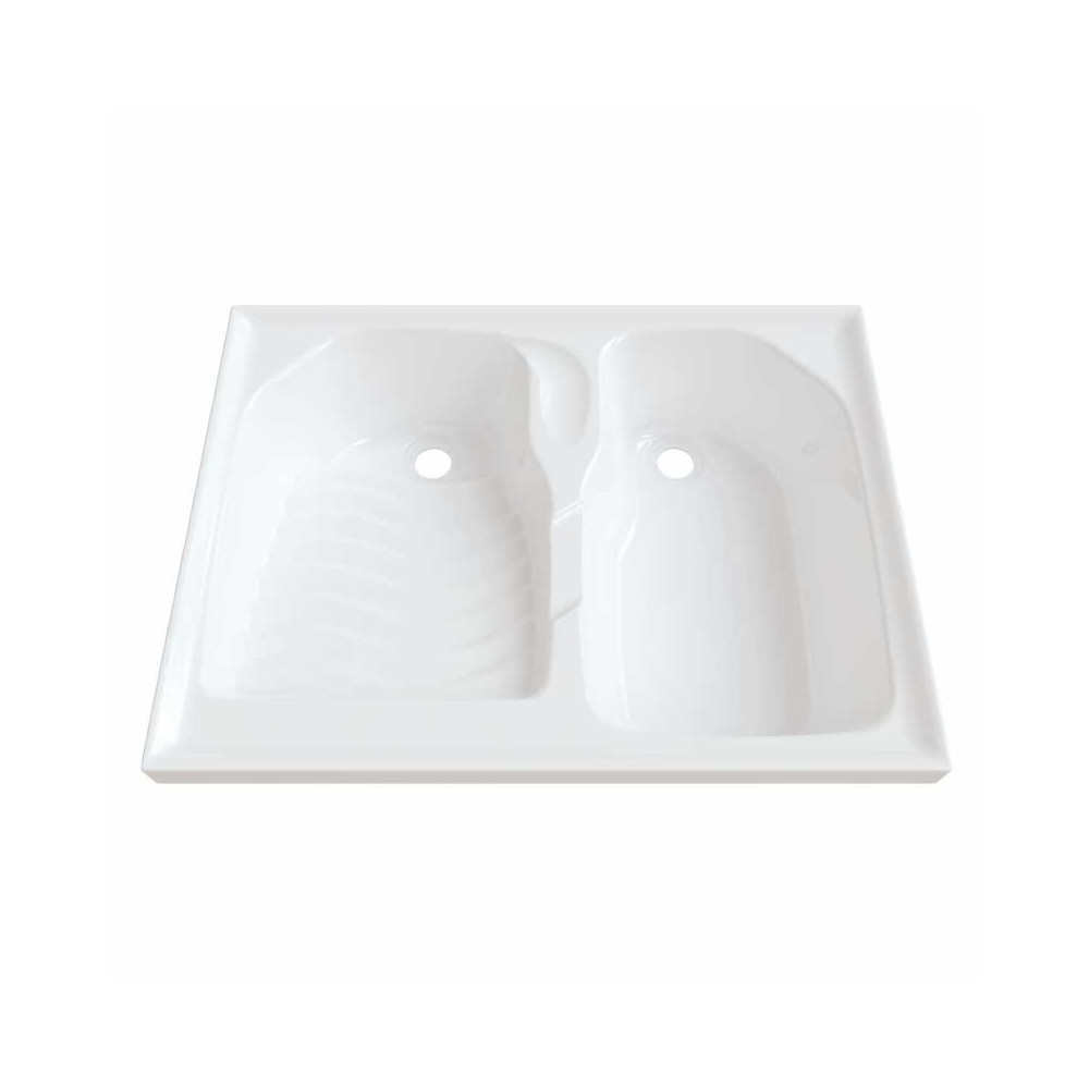 LAVARROPAS AQUA 80x60 BRILLANTE CON FLAUTA BLANCO