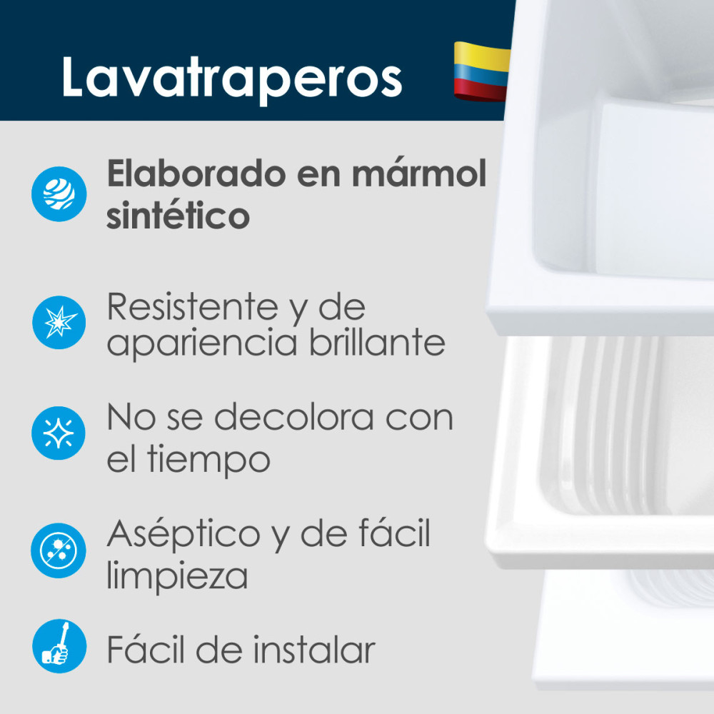 MUEBLE RH AUXILIAR PARA LAVATRAPEROS PRO 46x36CM