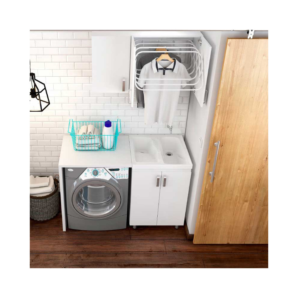 LAVARROPAS AQUA 48x60 BRILLANTE CON FLAUTA BLANCO