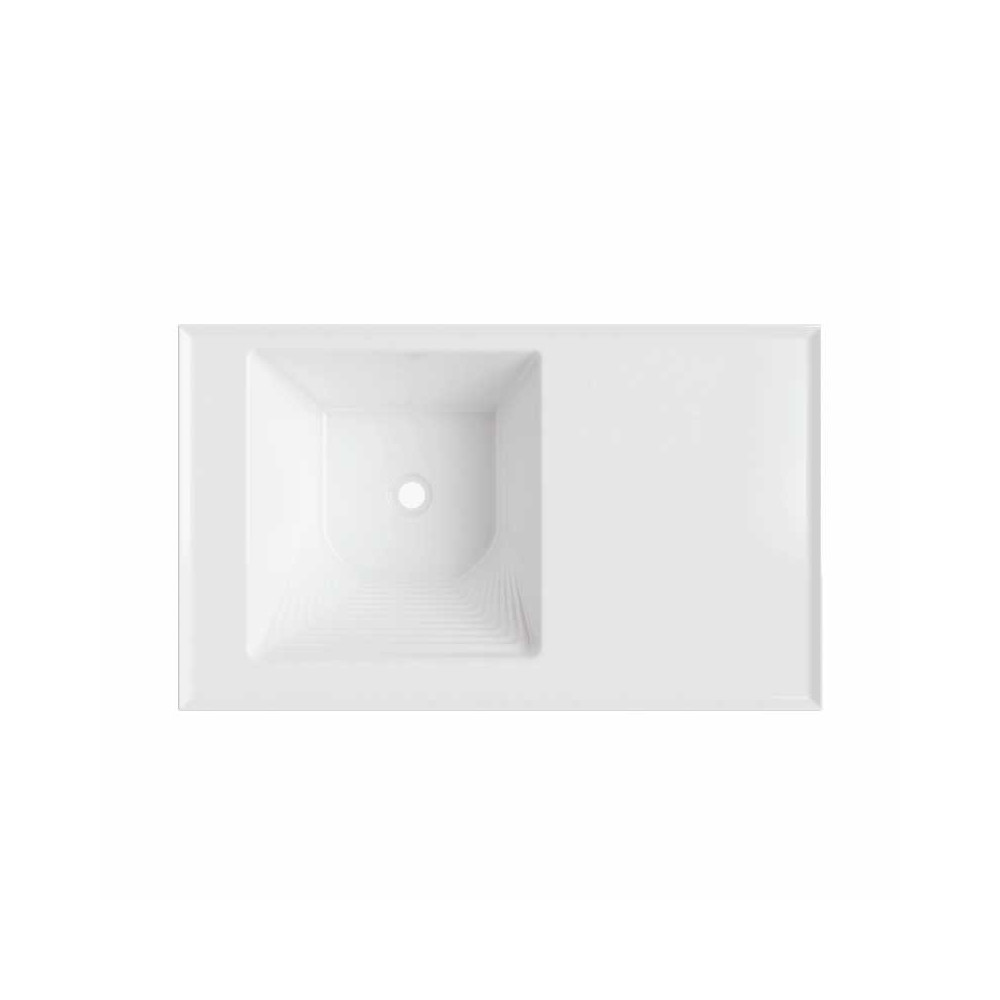 LAVARROPAS PRO 100x60 BRILLANTE BLANCO CON FLAUTA