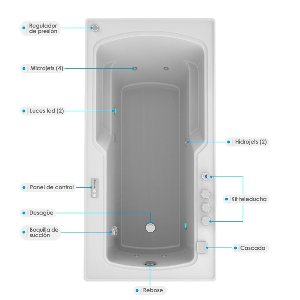 JACUZZI HIDROAEROMASAJE FRANCESA