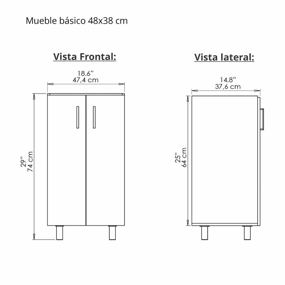 MUEBLE BASICO PISO 48x38 CM