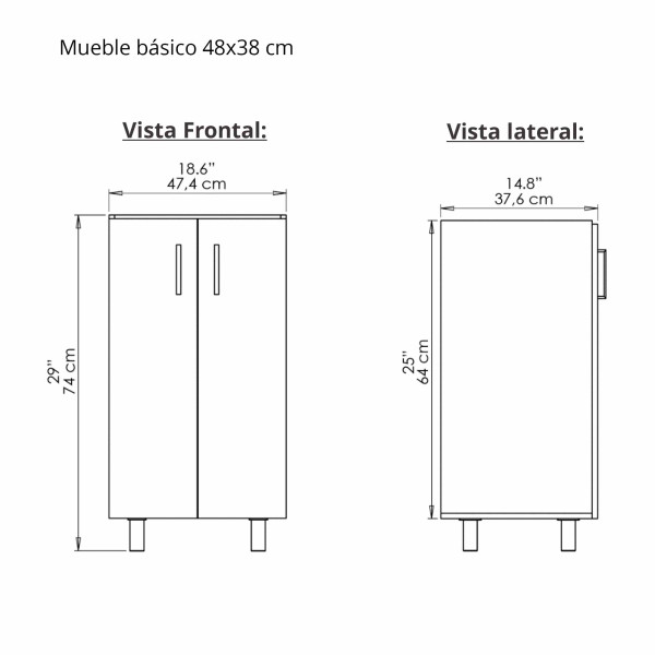 MUEBLE BASICO PISO 48x38 CM