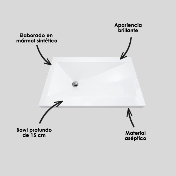 LAVAMANOS BARI BLANCO 79x48