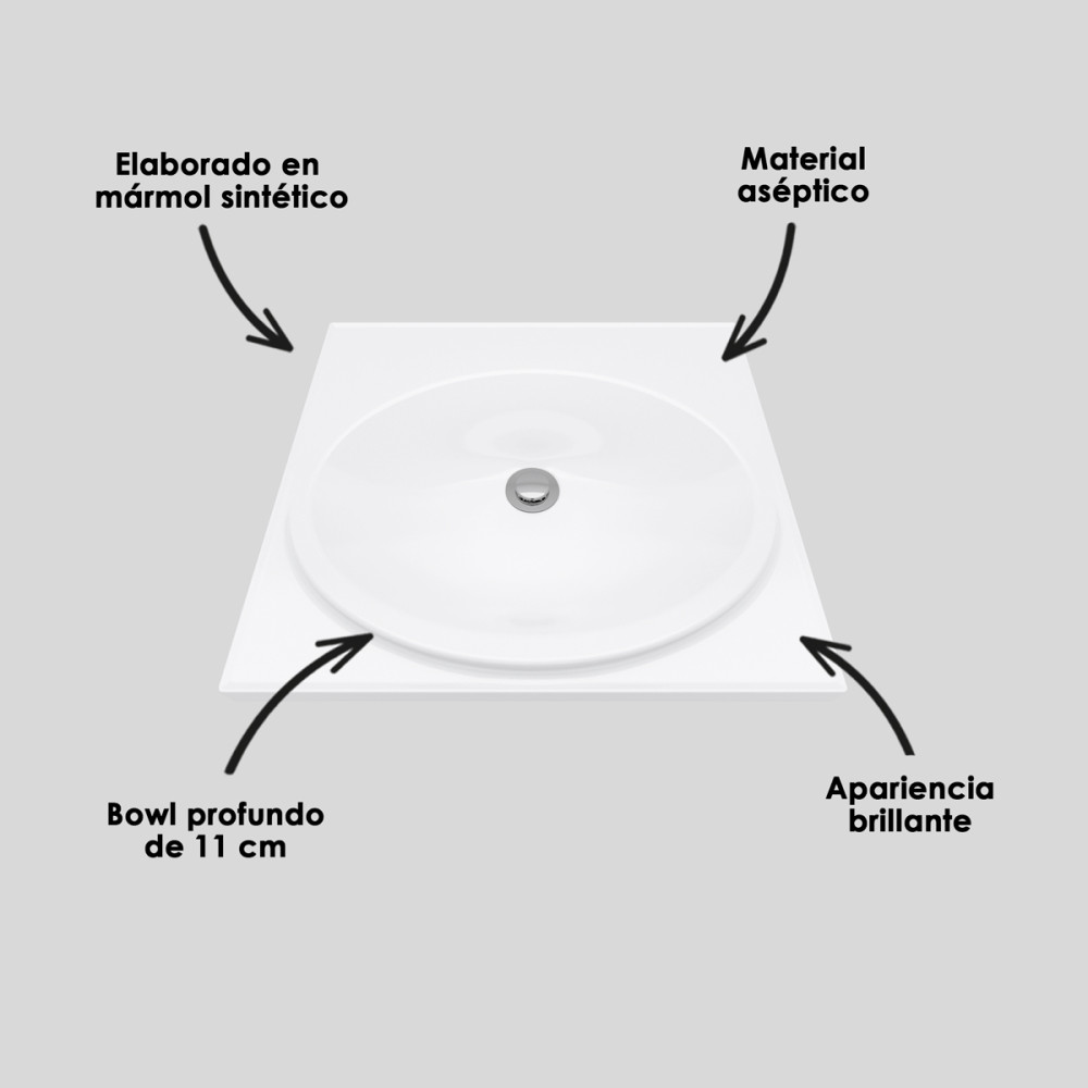 LAVAMANOS RIO 48X43 cm