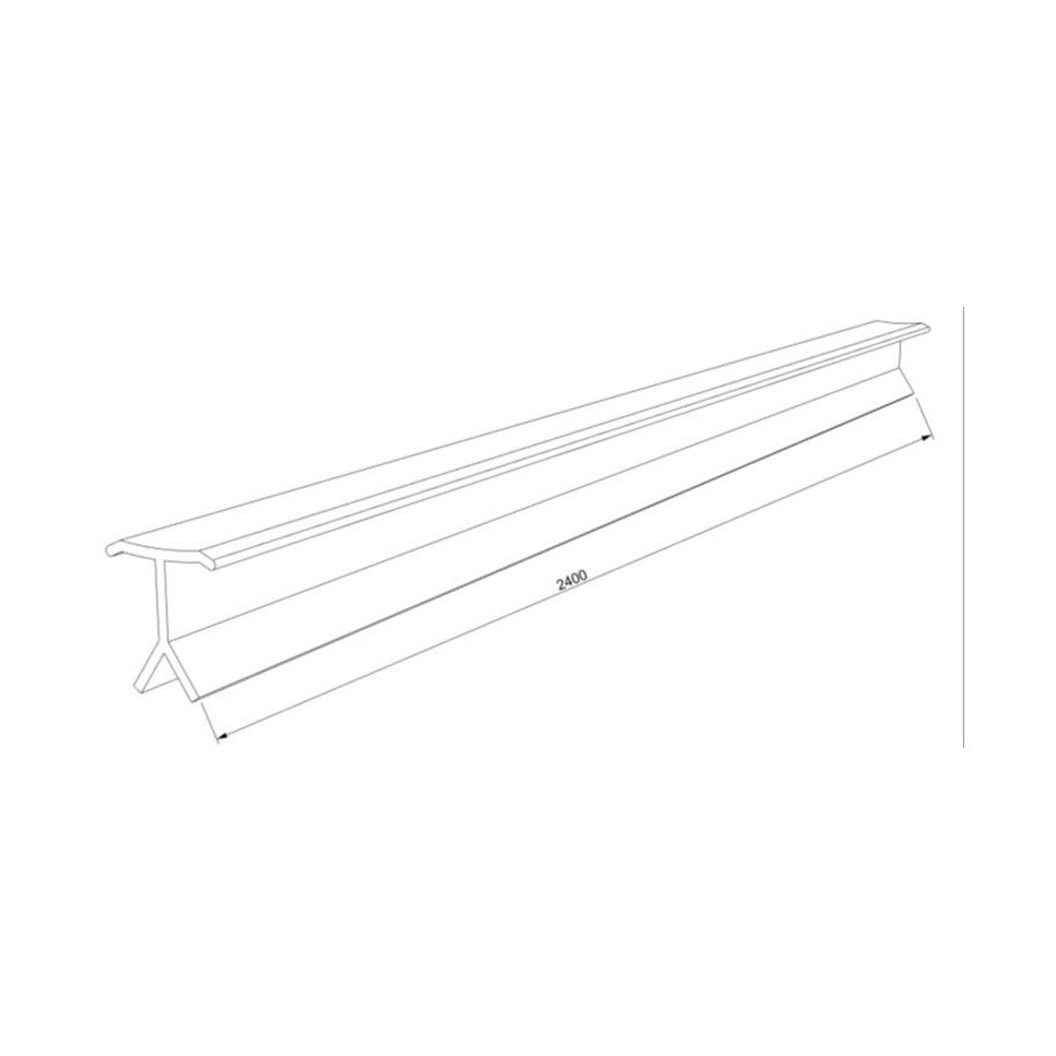 PERFIL PVC FILO DE GRADA CHAMPAÑA