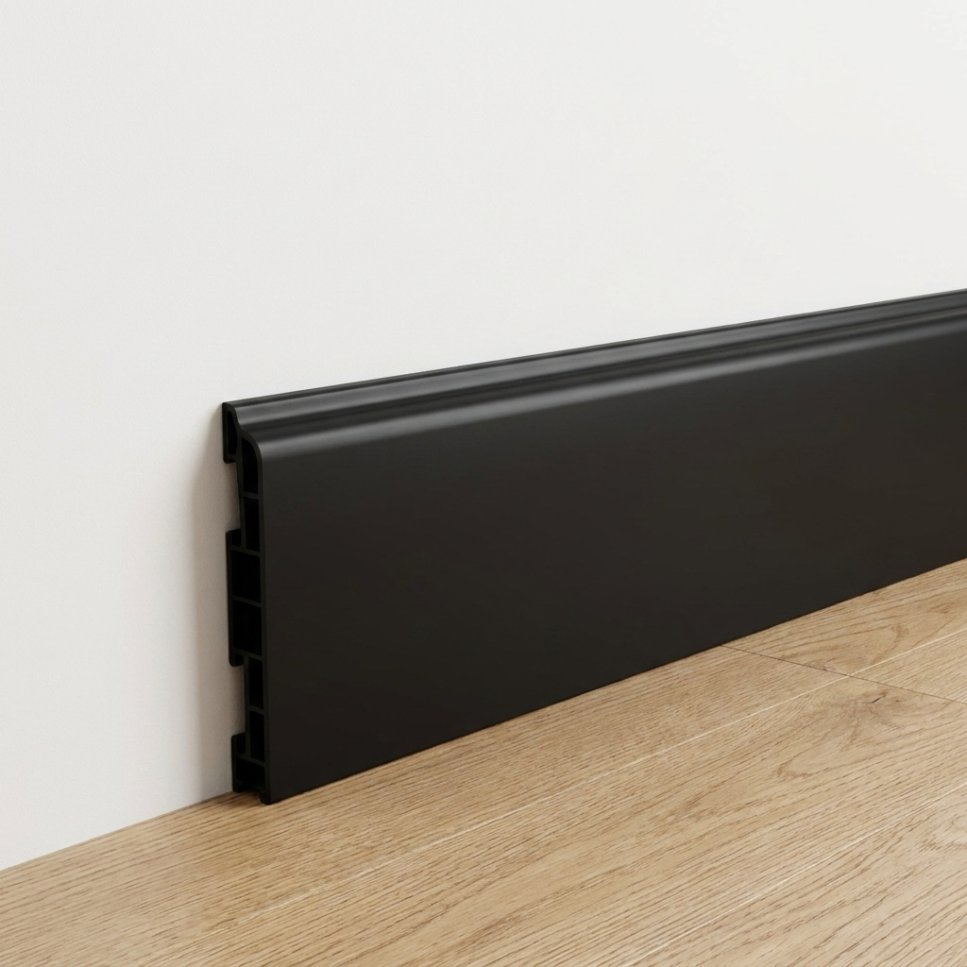 BARREDERA PVC PORCELANATO NEGRO BRILLANTE