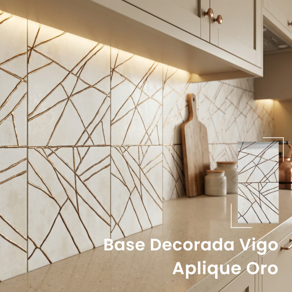CERÁMICA DECORATIVA VIGO ORO