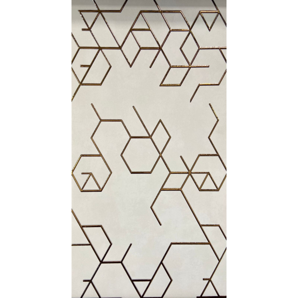 CERÁMICA DECORATIVA POLYGON ORO