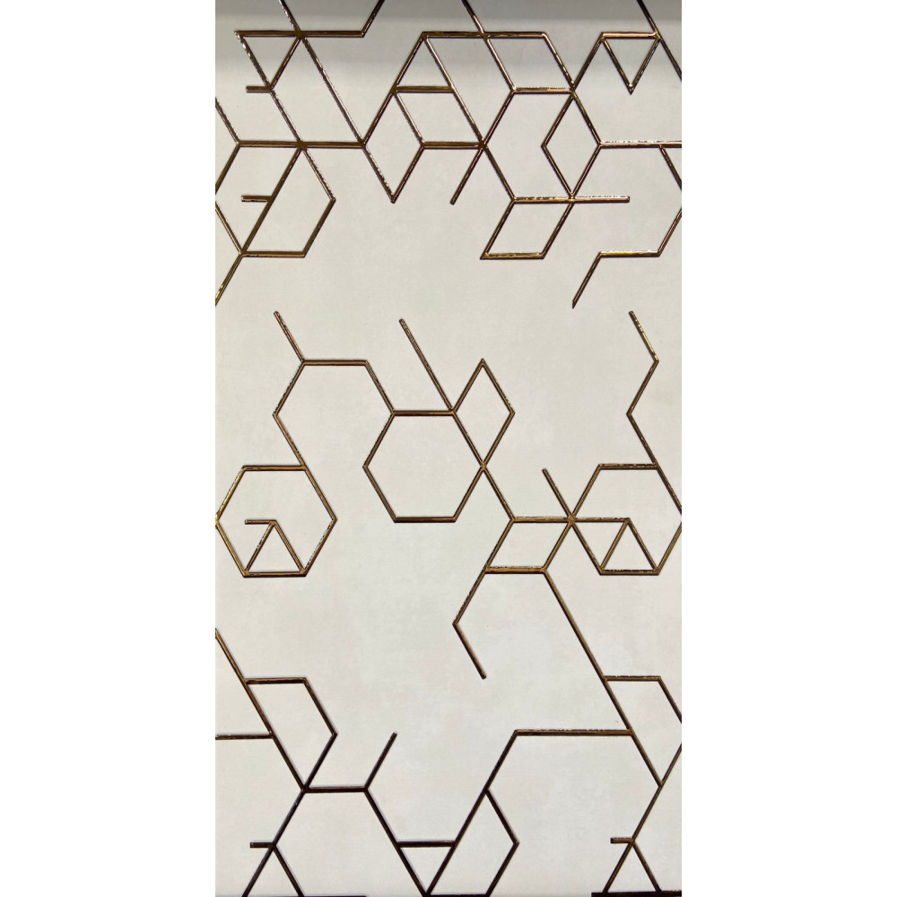 CERÁMICA DECORATIVA POLYGON ORO