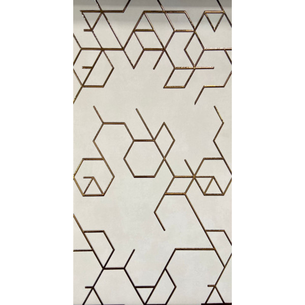 CERÁMICA DECORATIVA POLYGON ORO