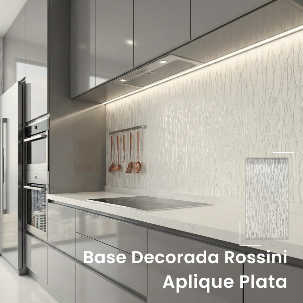 CERÁMICA DECORATIVA ROSSINI PLATA