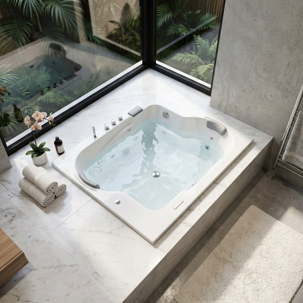 JACUZZI - HIDROMASAJE BONAIRE 183X152 EMPOTRAR