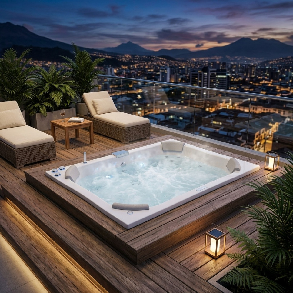 JACUZZI - HIDROMASAJE IBIZA 182X123 EMPOTRAR