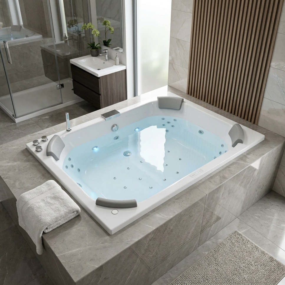 JACUZZI - HIDROMASAJE IBIZA 182X123 EMPOTRAR