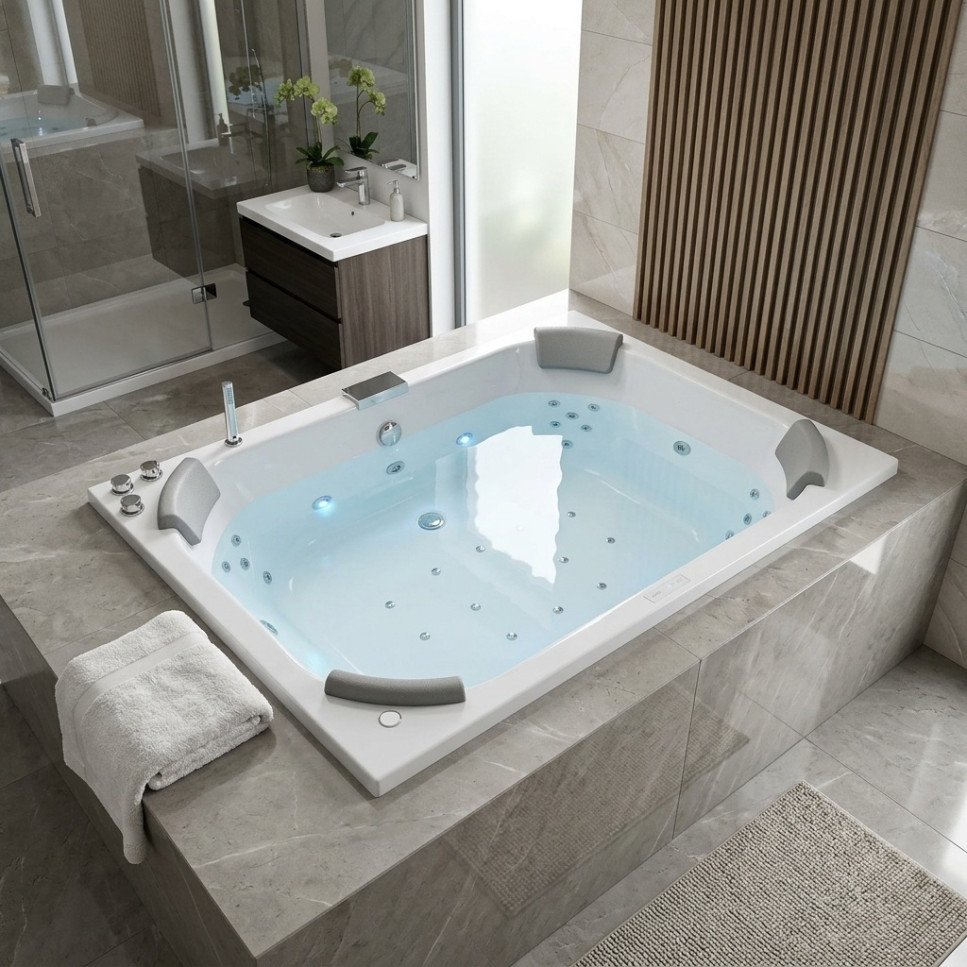JACUZZI - HIDROMASAJE IBIZA 182X123 EMPOTRAR