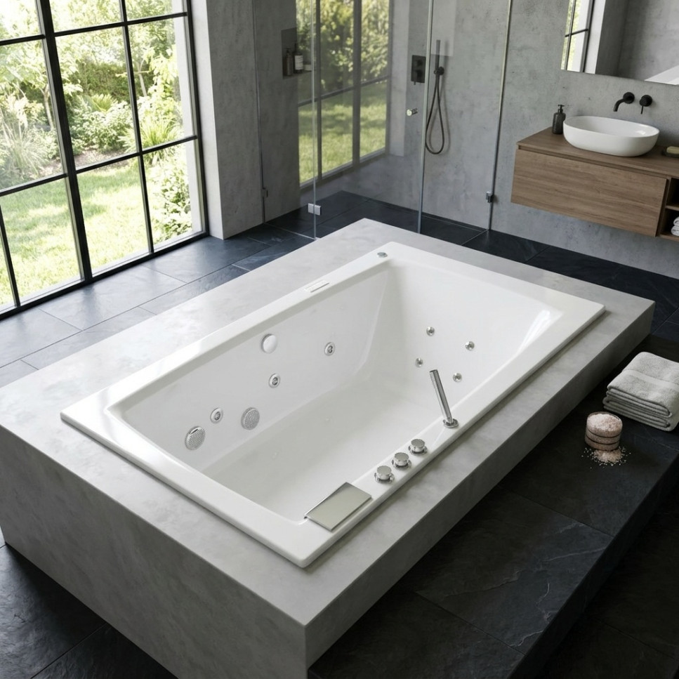 JACUZZI - HIDROMASAJE QATAR 180X100  EMPOTRAR