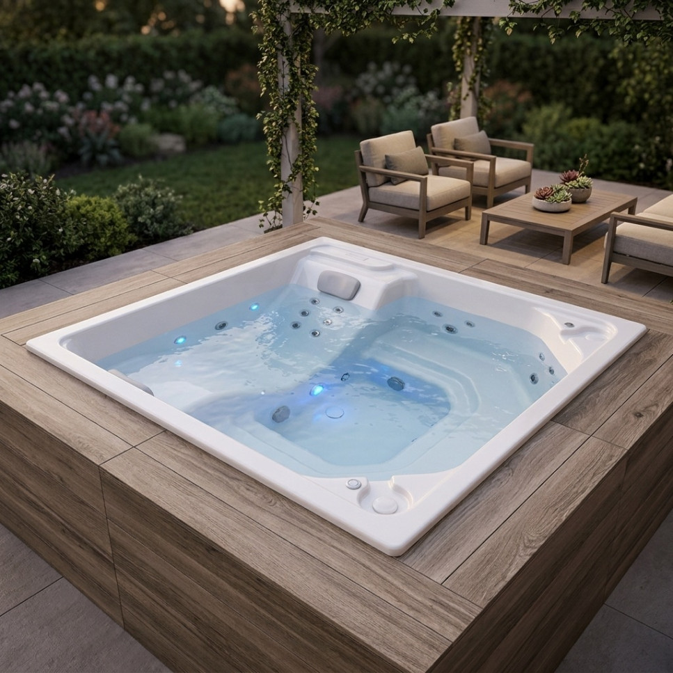 JACUZZI - HIDROMASAJE CHATTANOOGAN 200X200 BLANCO (6P)