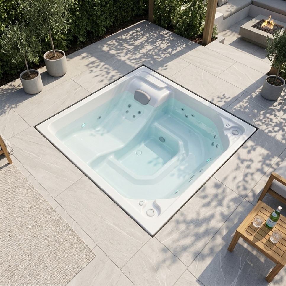JACUZZI - HIDROMASAJE CHATTANOOGAN 200X200 BLANCO (6P)