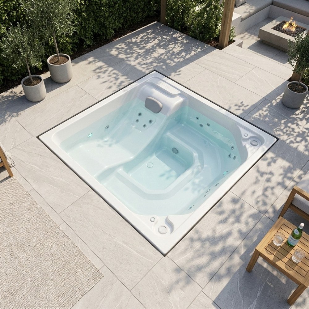 JACUZZI - HIDROMASAJE CHATTANOOGAN 200X200 BLANCO (6P)