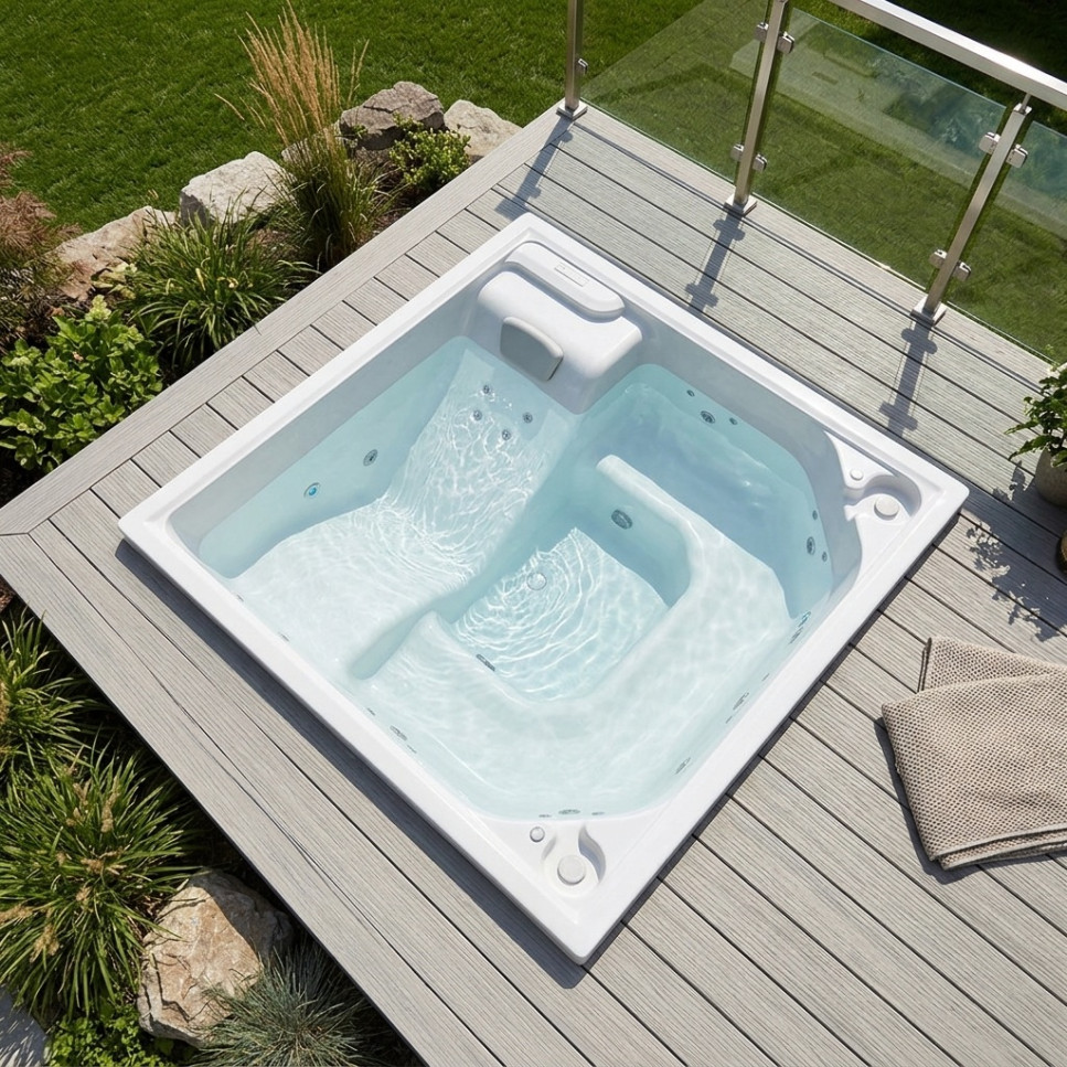 JACUZZI - HIDROMASAJE CHATTANOOGAN 200X200 BLANCO (6P)