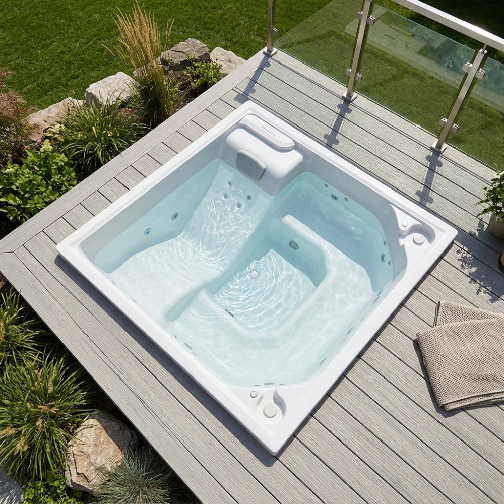 JACUZZI - HIDROMASAJE CHATTANOOGAN 200X200 BLANCO (6P)