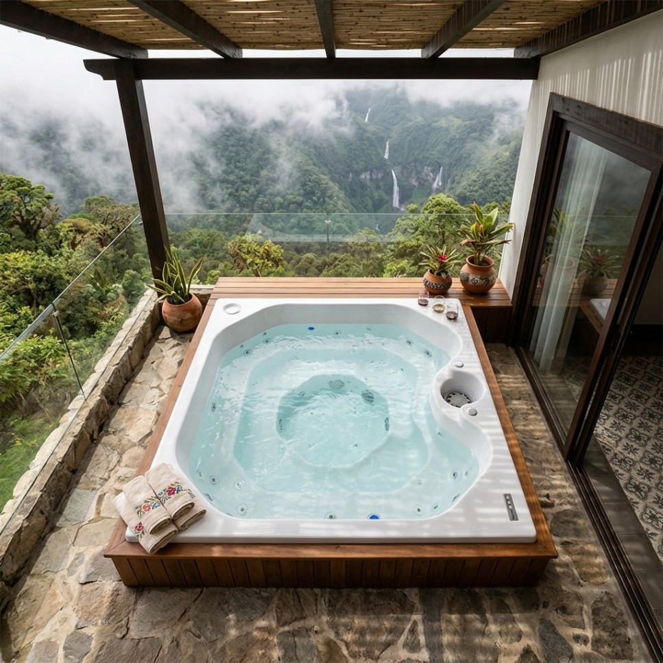 JACUZZI - HIDROMASAJE GALAPAGOS 250X200 EMPOTRAR (8P)