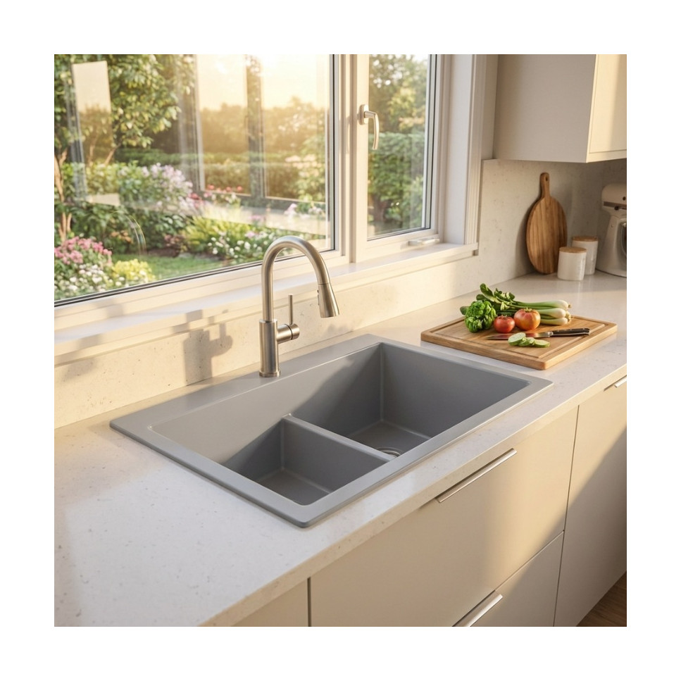 LAVAPLATOS KOA 84x56 GRIS BRUMA