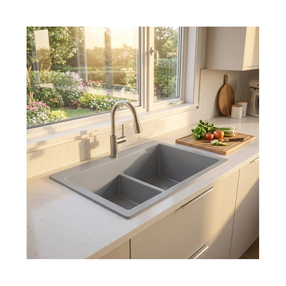 LAVAPLATOS KOA 84x56 GRIS BRUMA