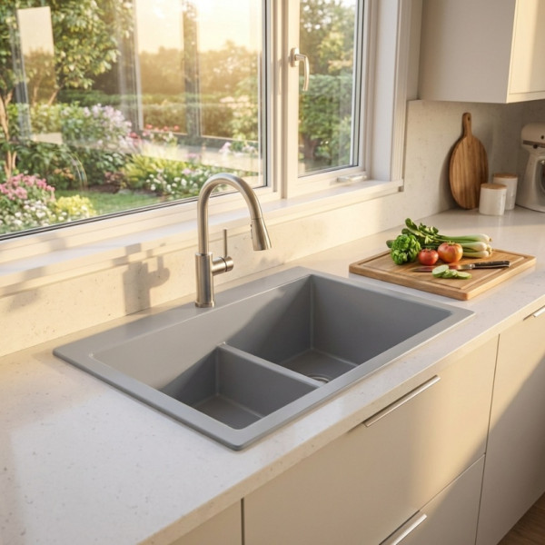LAVAPLATOS KOA 84x56 GRIS BRUMA