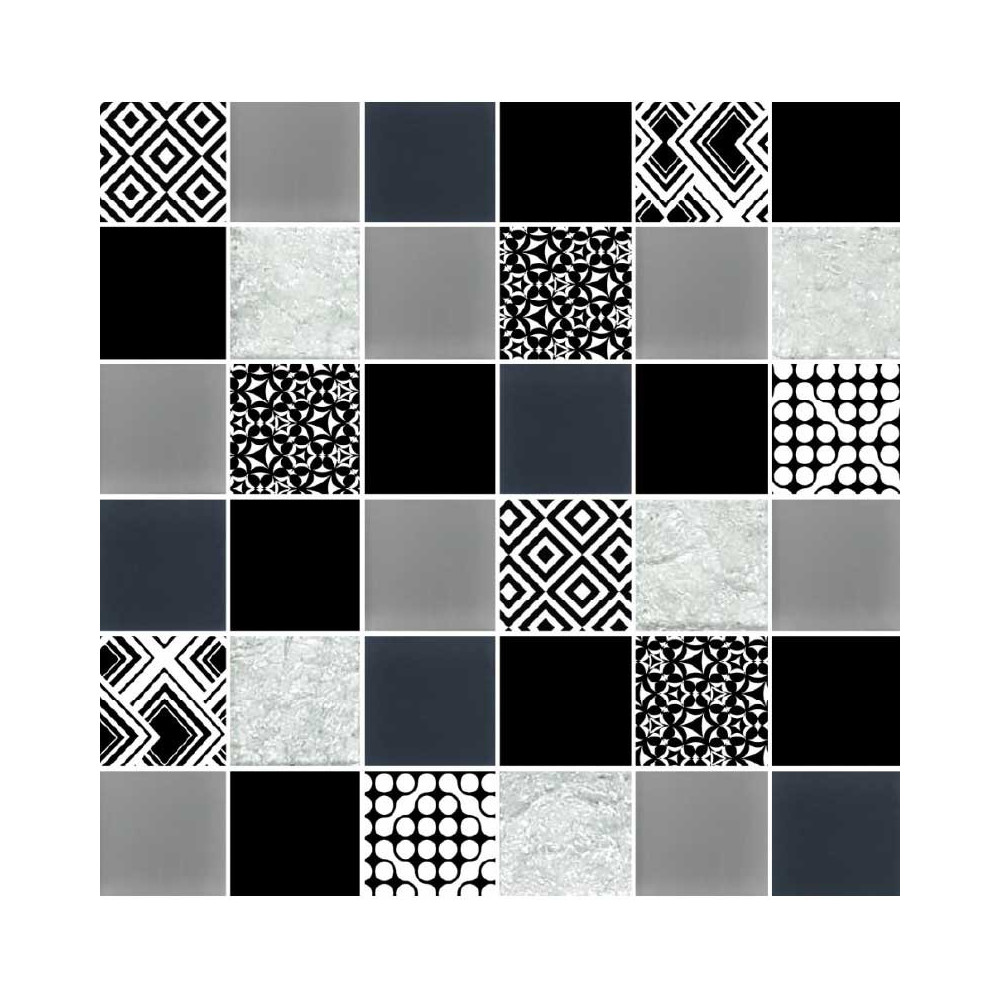 MOSAICO CRAYON NEGRO