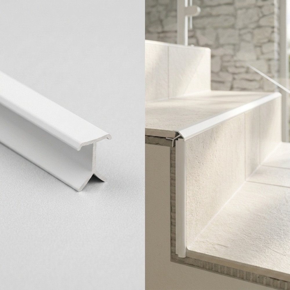 PERFIL PVC FILO DE GRADA BLANCO