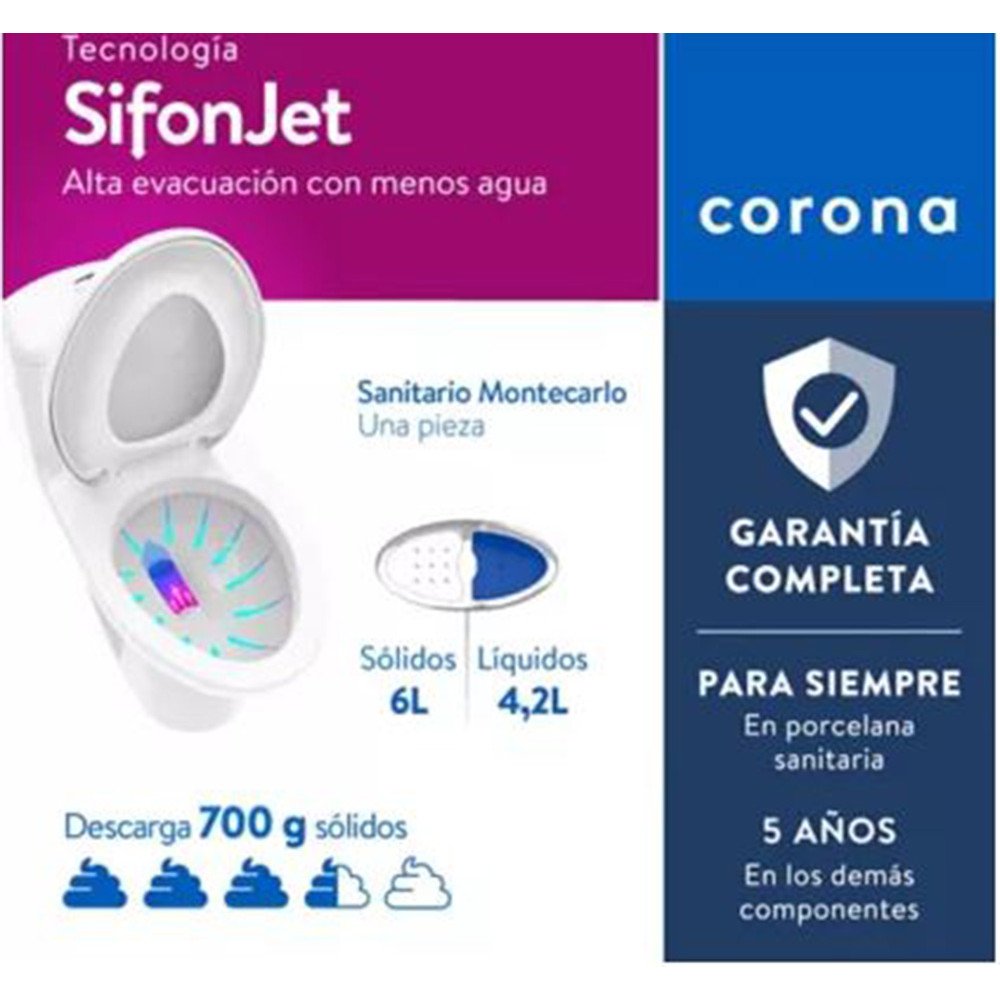 SANITARIO CORONA SOLARE ALONGADO nuevo