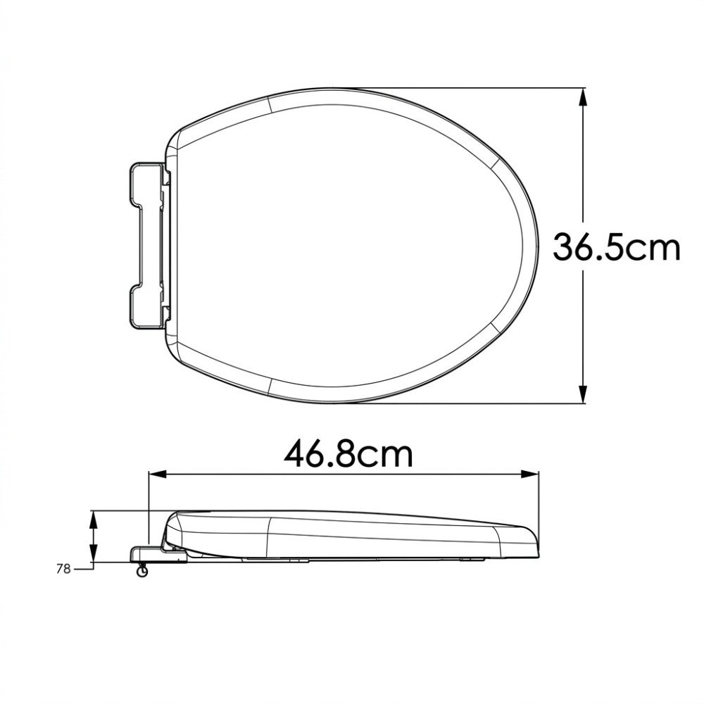 Asiento Active Alongado Blanco Corona