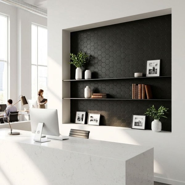 MOSAICO GRECIA NEGRO