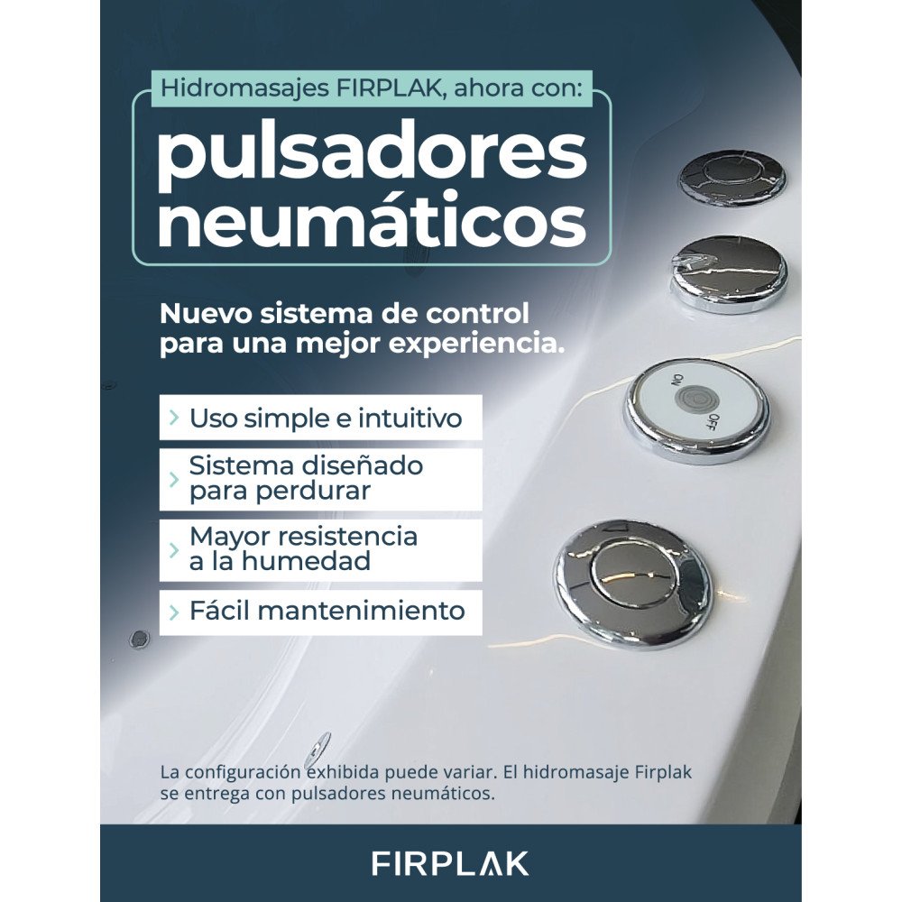 JACUZZI - HIDROMASAJE SANTORINI 180X180  EMPOTRAR (4P)