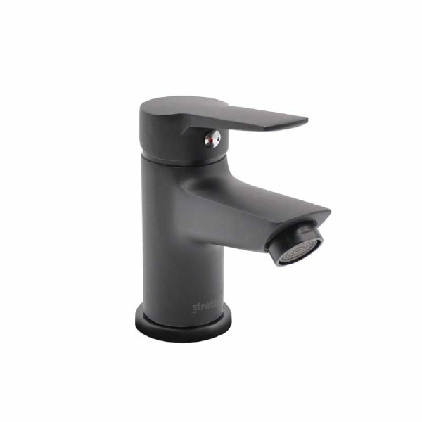 LAVAMANOS MONOCONTROL BAJA AREZZO NEGRO MATE