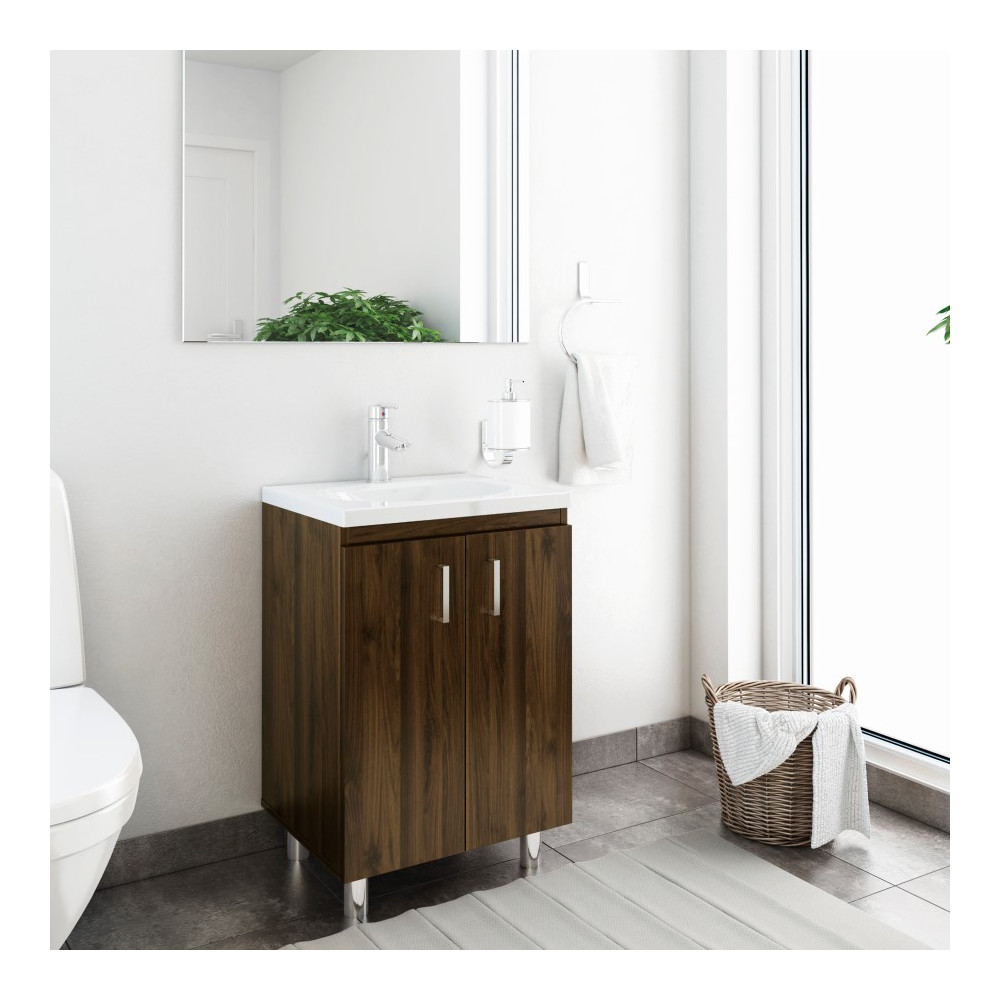 MUEBLE BASICO PISO PARA LVM 63X48 CARBONO/BAUDO