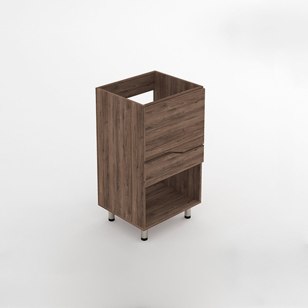 KIT LAVAMANOS OSLO 48X43 BLANCO + MUEBLE GODAI CON CUBO CAJON TRIBECA 1