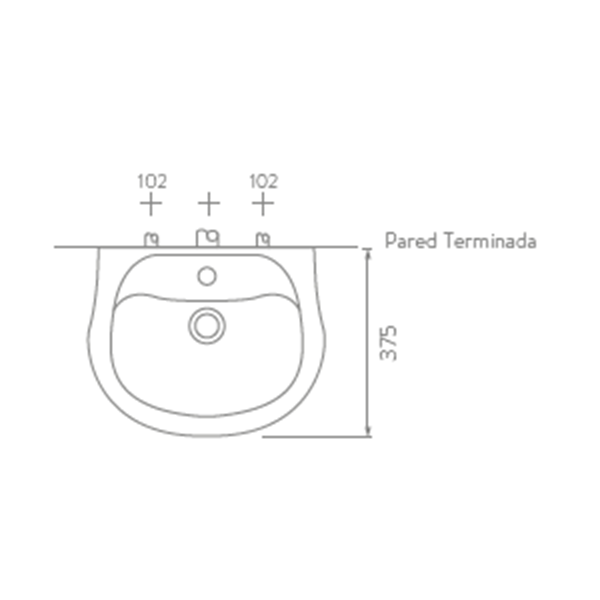 LAVAMANOS ACUACER CON PEDESTAL BLANCO