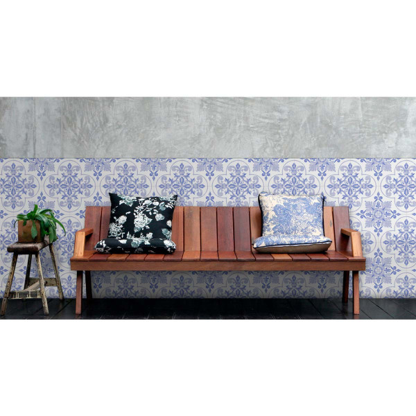 CUADRADO SALIM AZUL 19,8x19,8cm