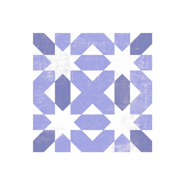 CUADRADO SALIM AZUL 19,8x19,8cm